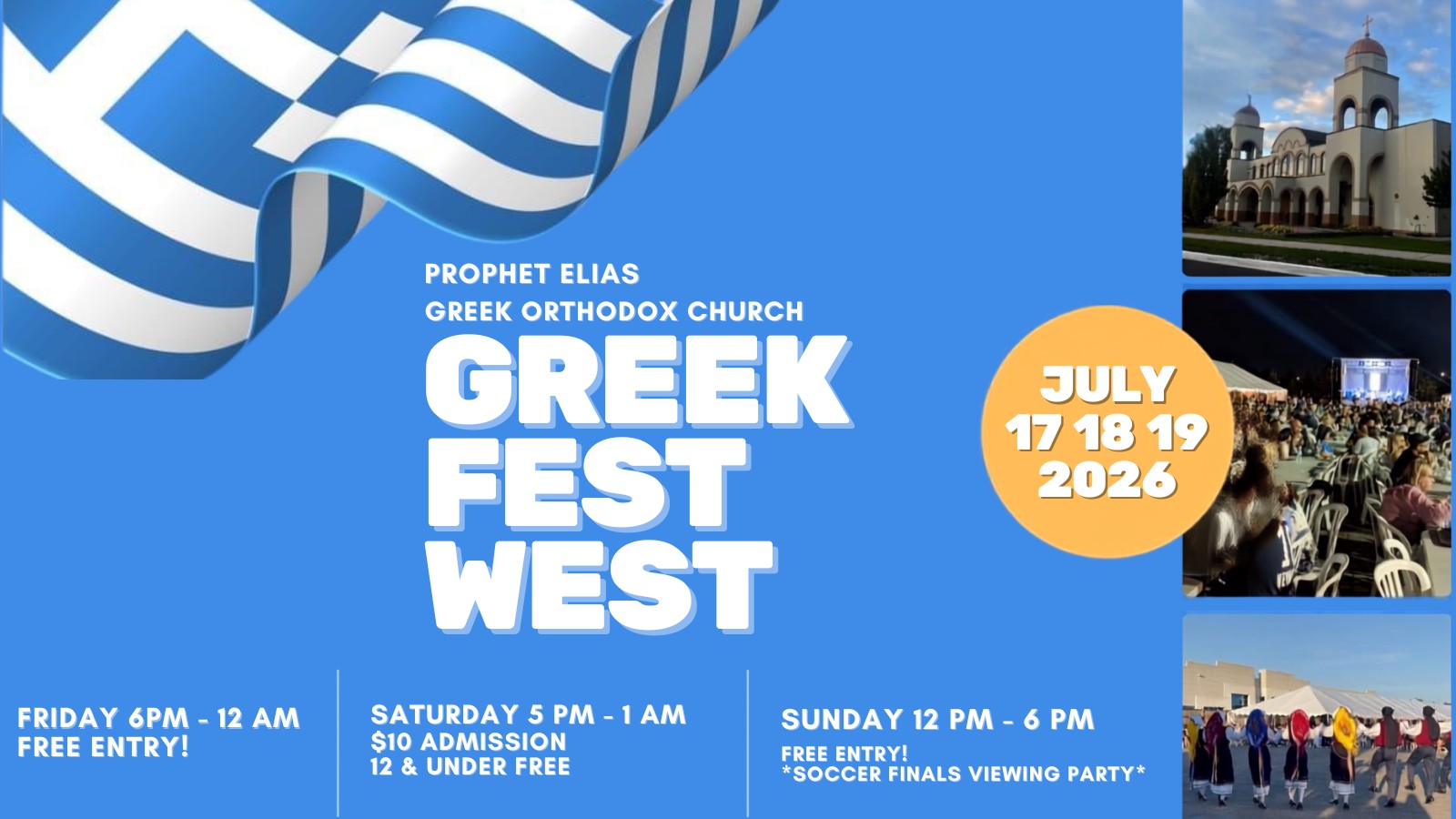 Prophet Elias Greek Fest West 2026 | Mississauga's Premier Greek Festival