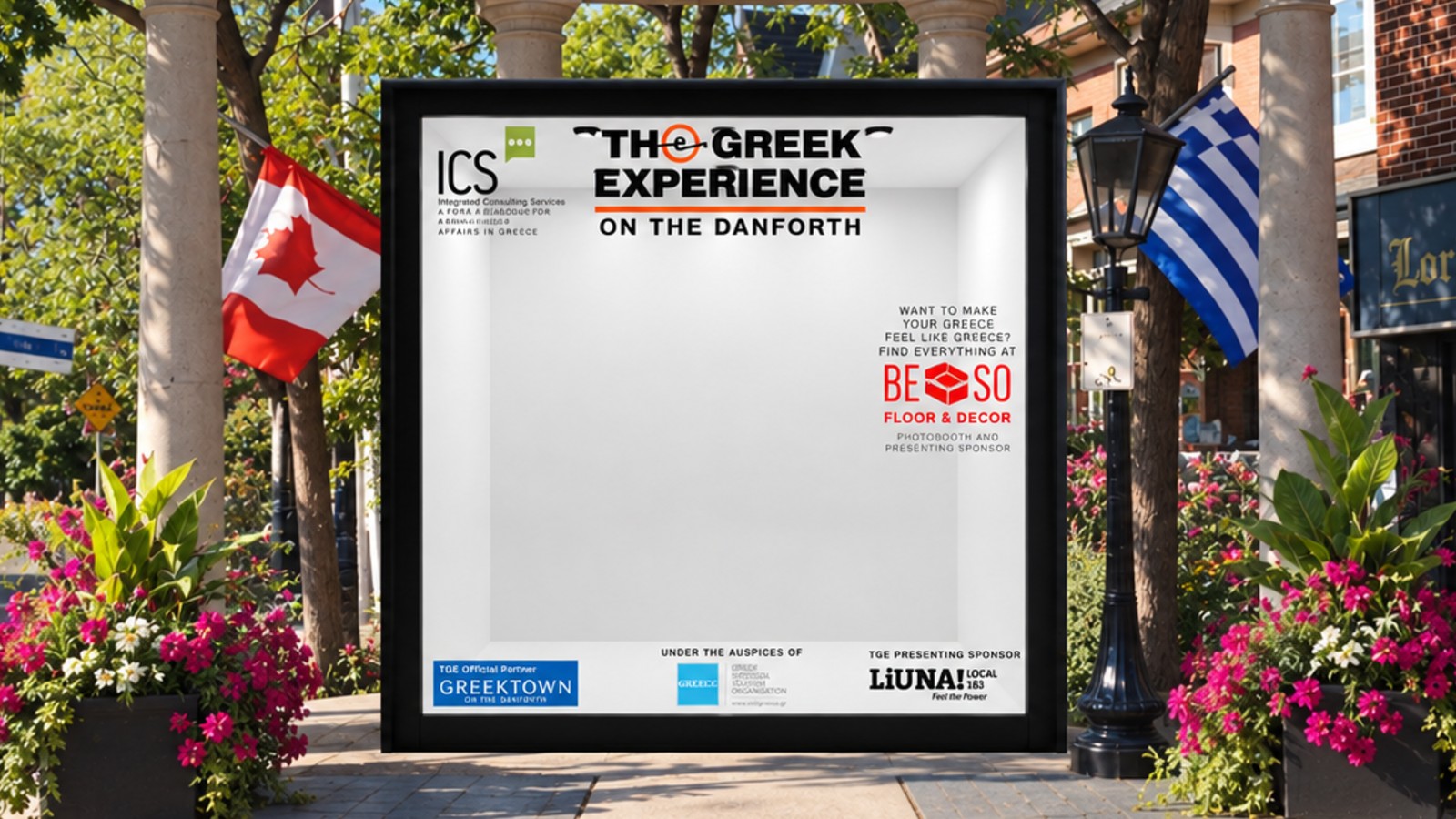 The Greek Experience Photobooth on Alexander the Great Square